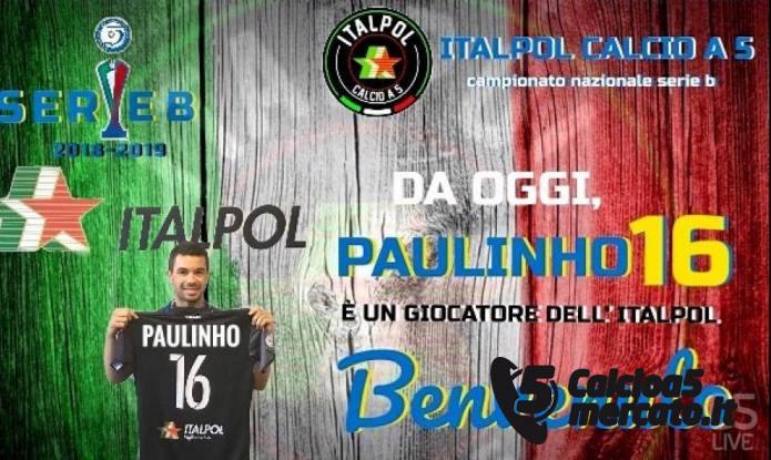 #futsalmercato, certi rumors si concretizzano: Paulinho approda alll’Italpol